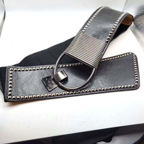 Dolls Kill Accessories - Thick Studded Belt 27in to 36in